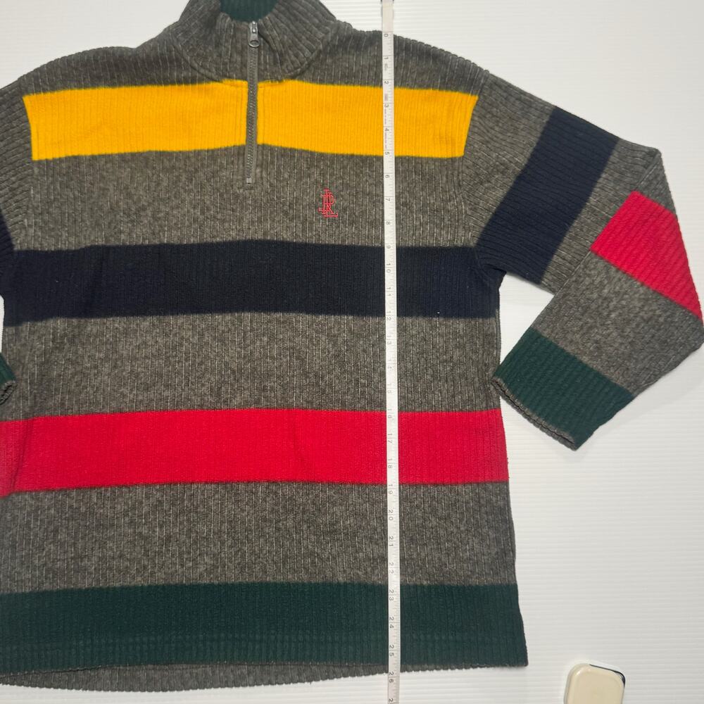 Lauren Ralph Lauren Quarter Zip Sweater Gray Women's Medium Petite Preppy MP VTG - Picture 7 of 16